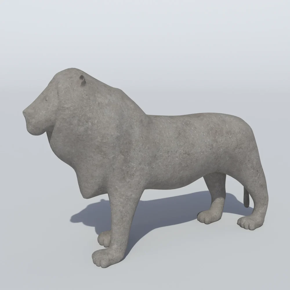 Lion Stone Statue
