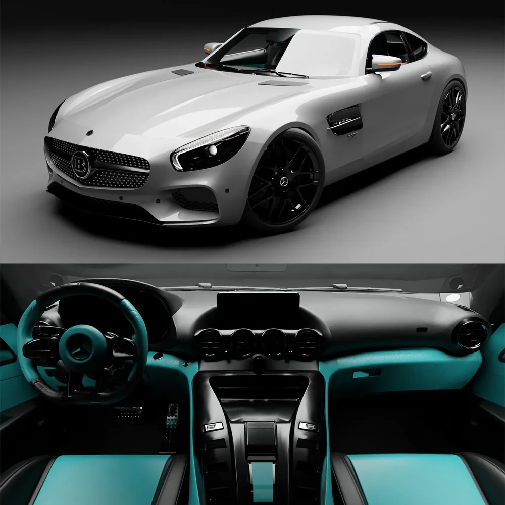 Mercedes Benz Gtr(Rigged)