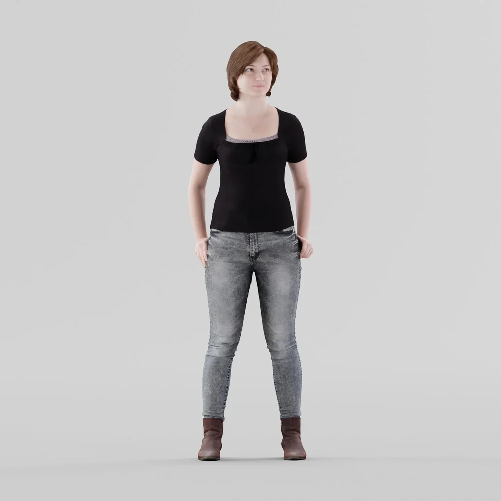 Casual Girl Standing