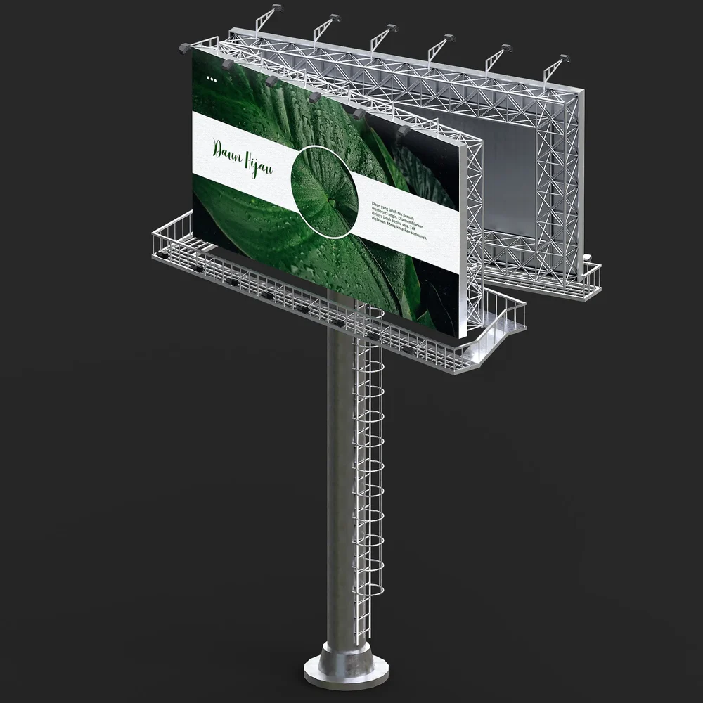 Street And Road Two-Sided Billboard