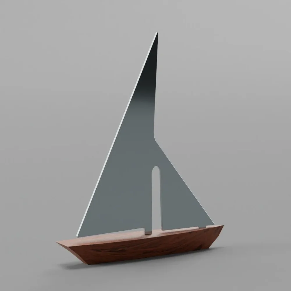 The Sail Boat Shesham Wood Showpiece