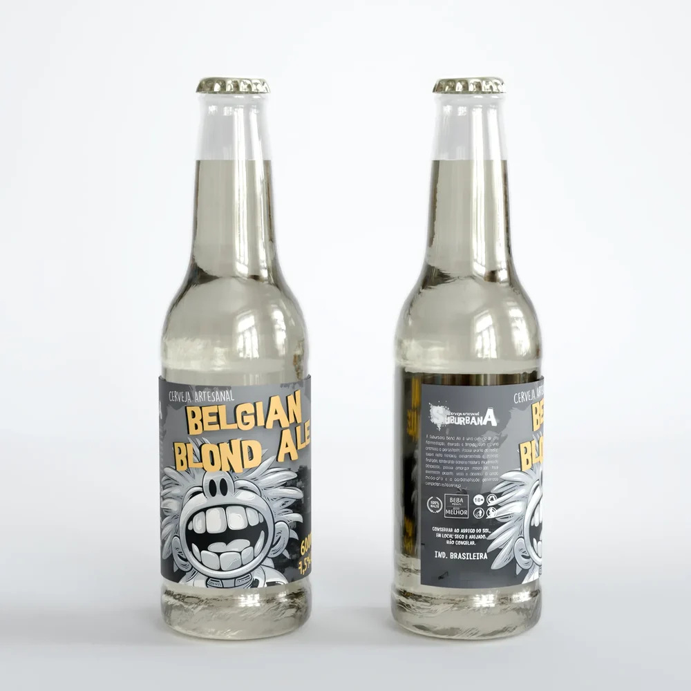 Belgian Blond Ale Beer Bottle