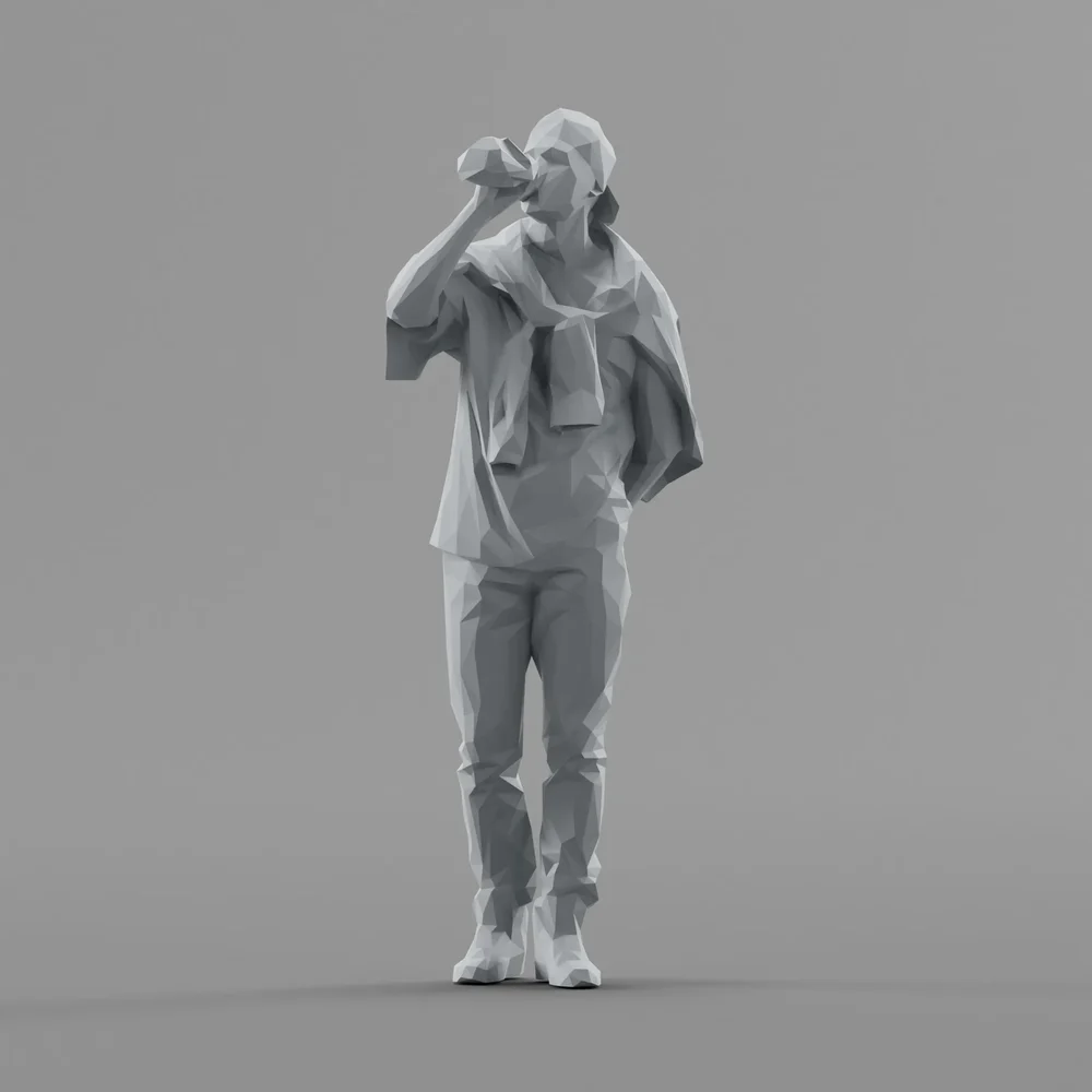 Lowpoly Male Standing