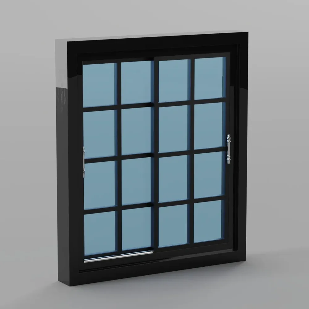 Modern Iron Sliding Window Grid
