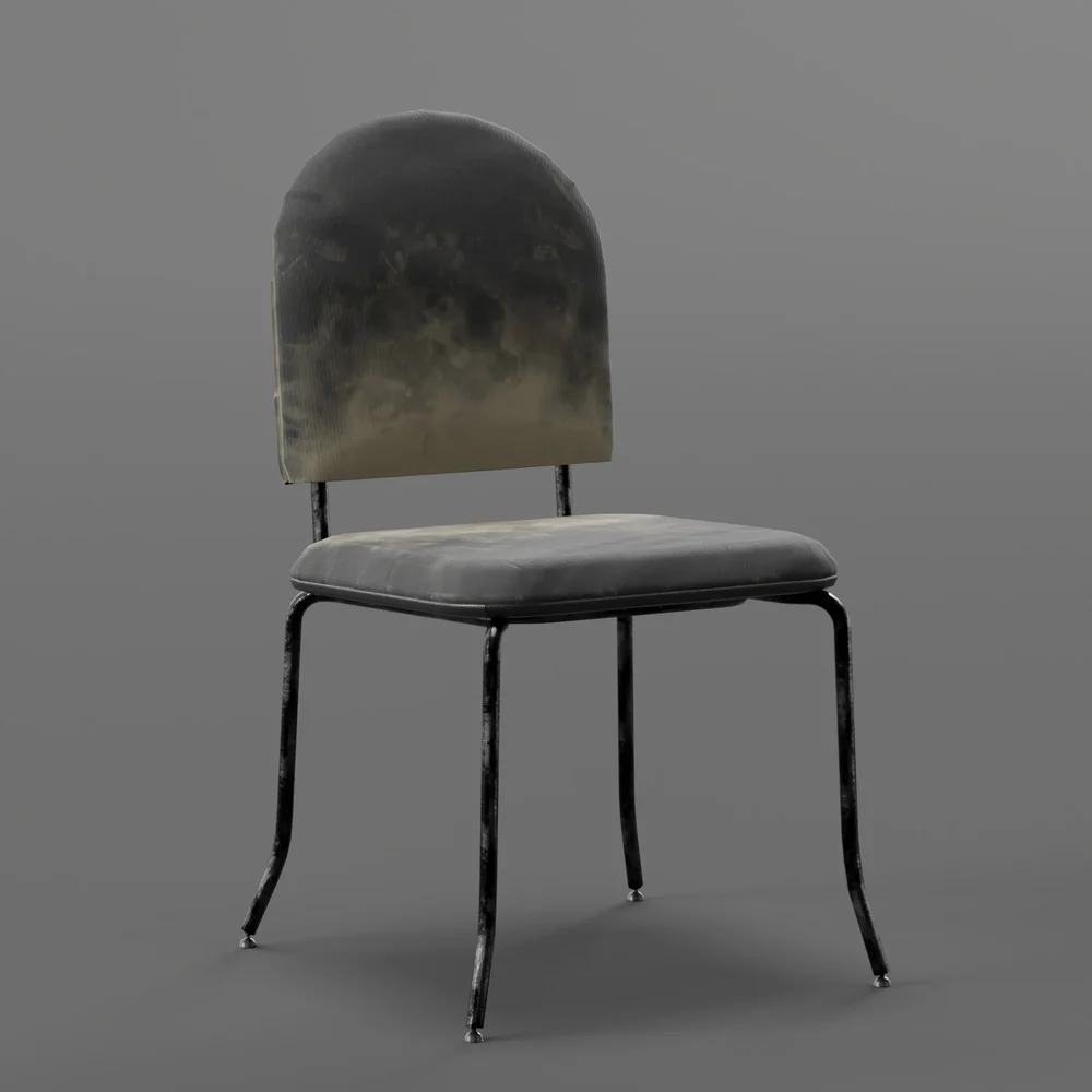 Wedding Chair Black Dirty