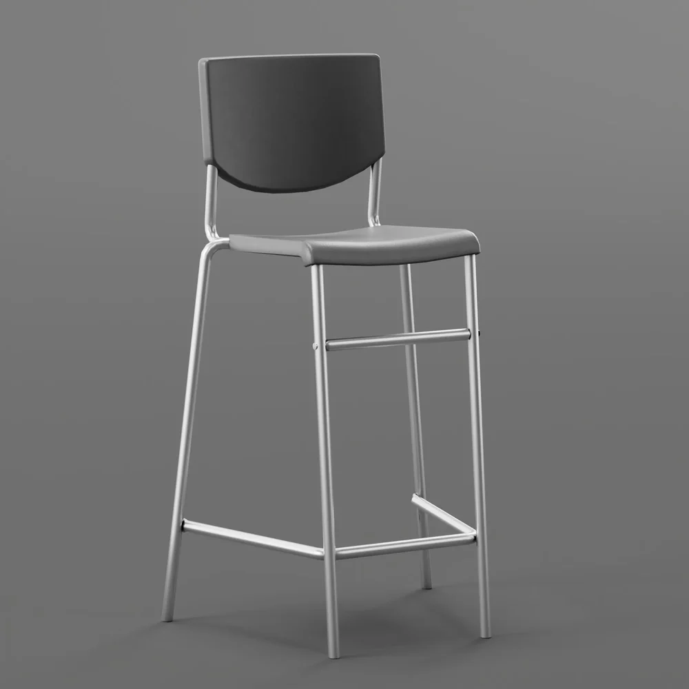 Basic Plastic Barstool