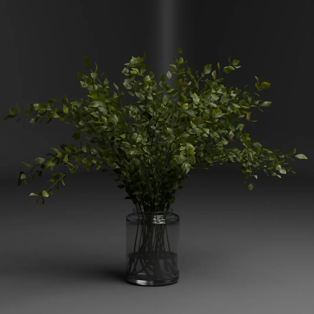 Green Foliage Vase