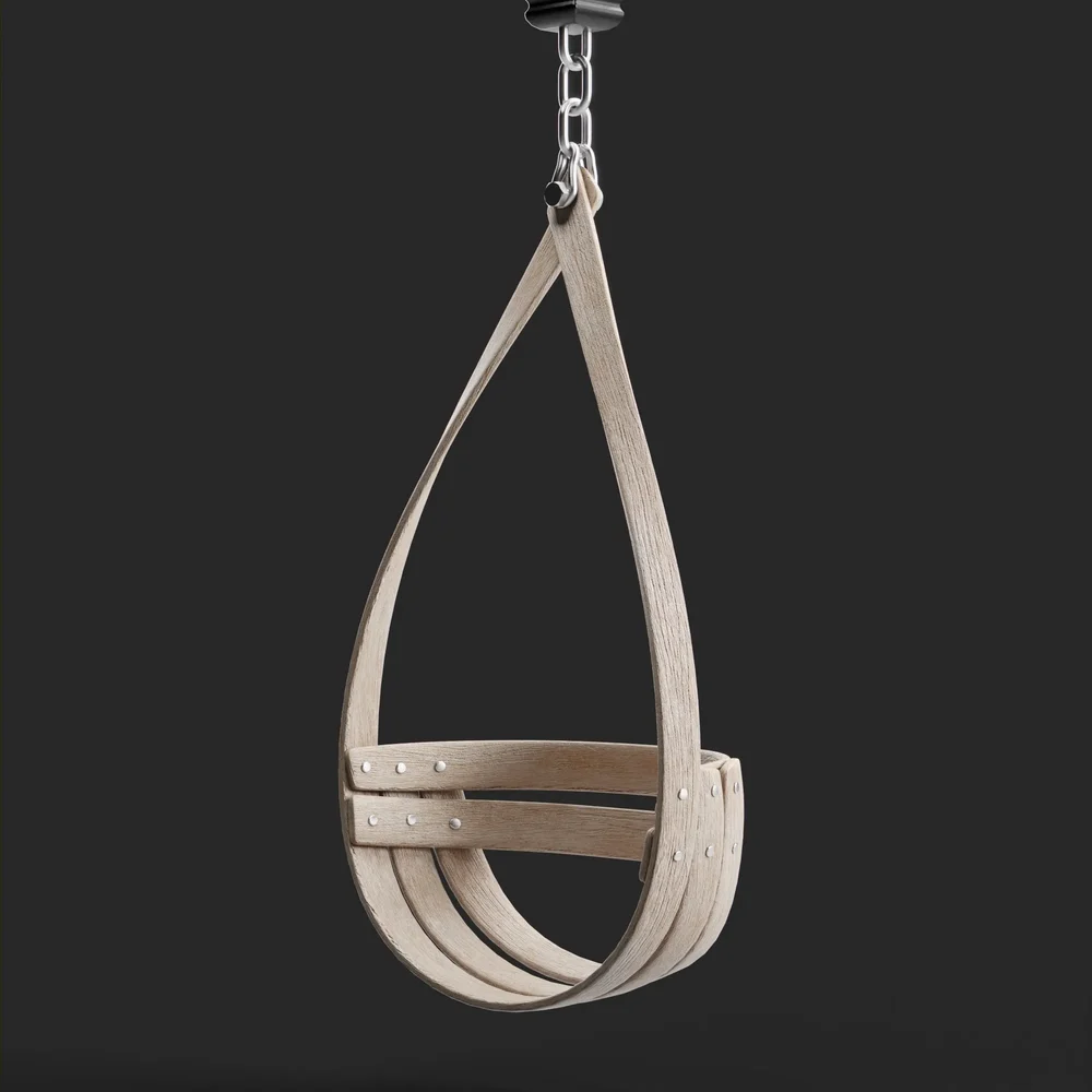 Hanging Wooden Swing