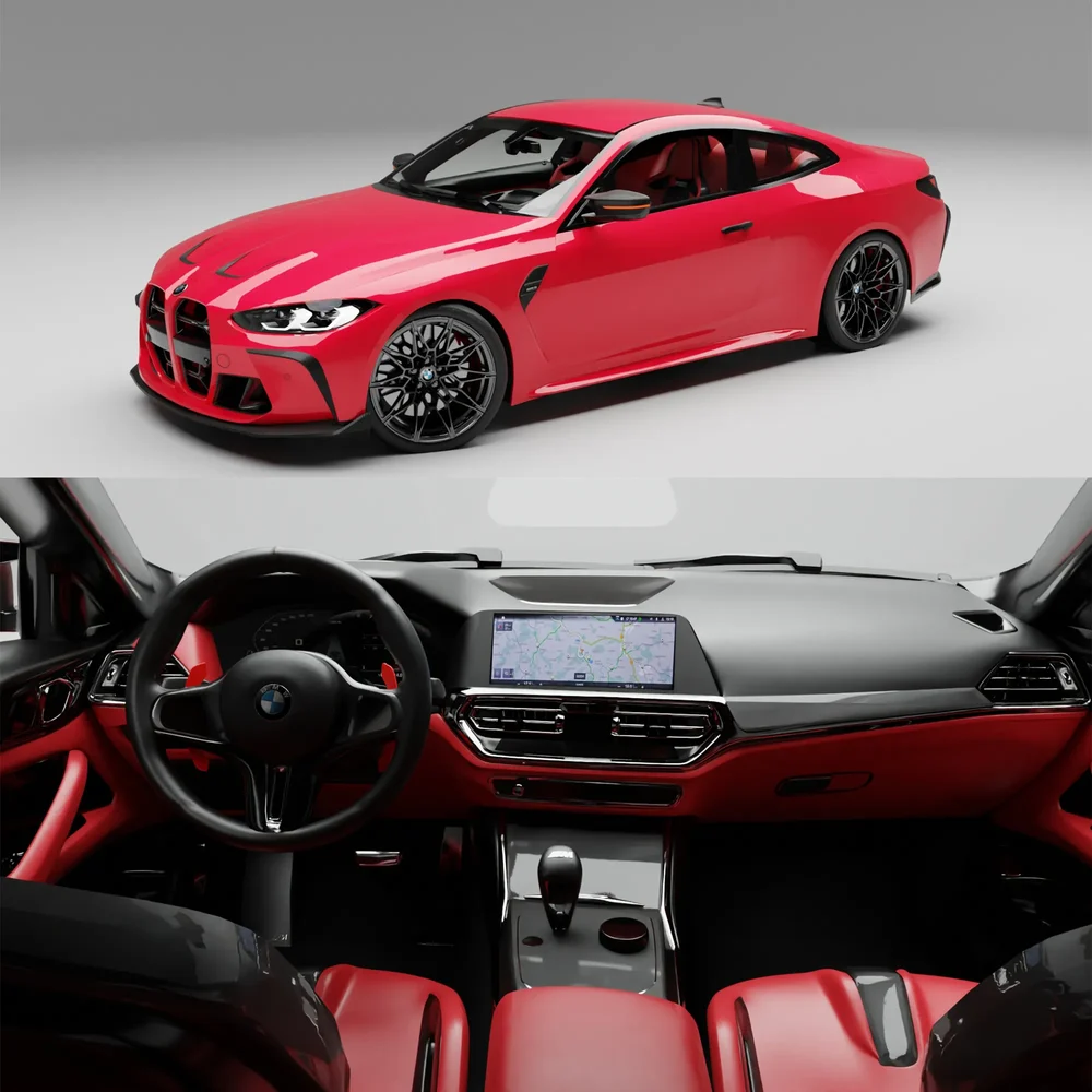 Bmw M4 G82(Rigged)+Interior