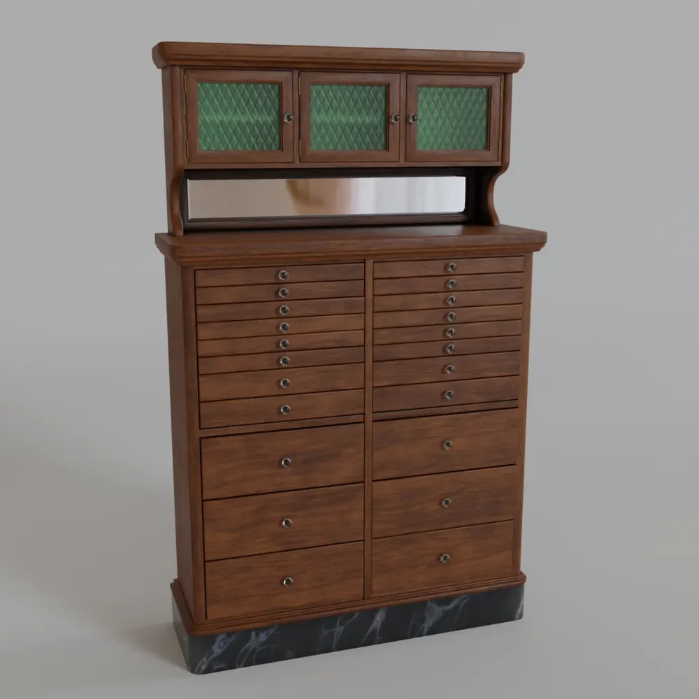 Antique Dental Cabinet