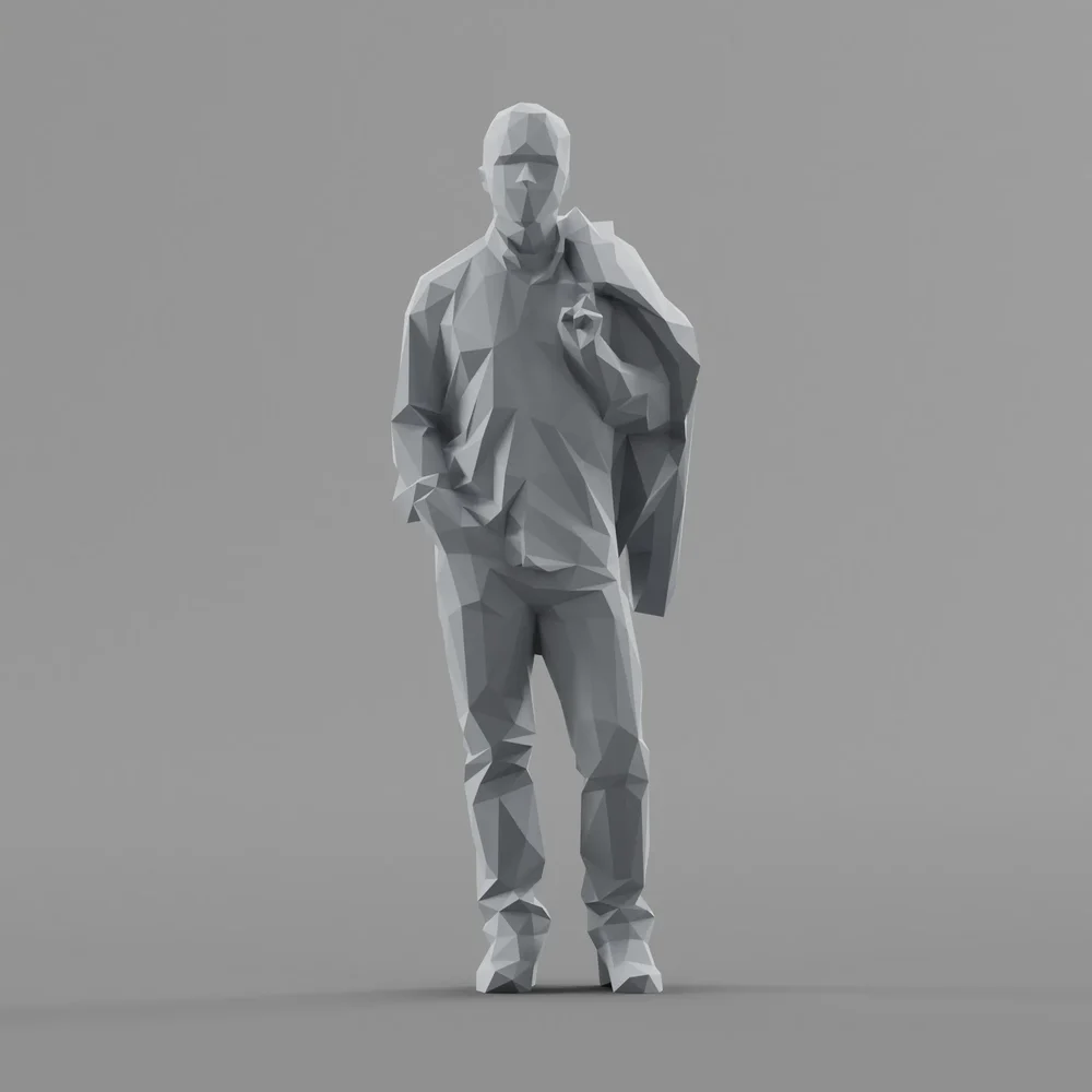 Lowpoly Male Standing