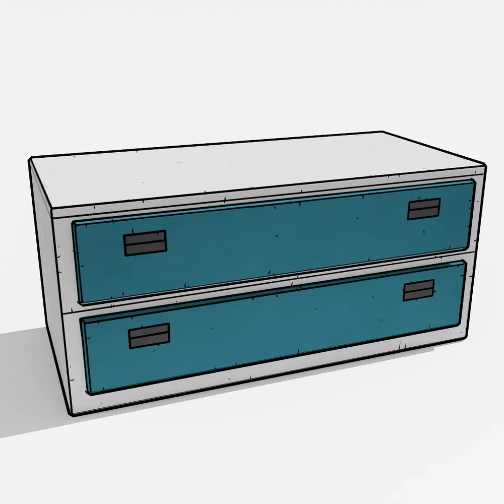 Chestofdrawers - Cartoon Style