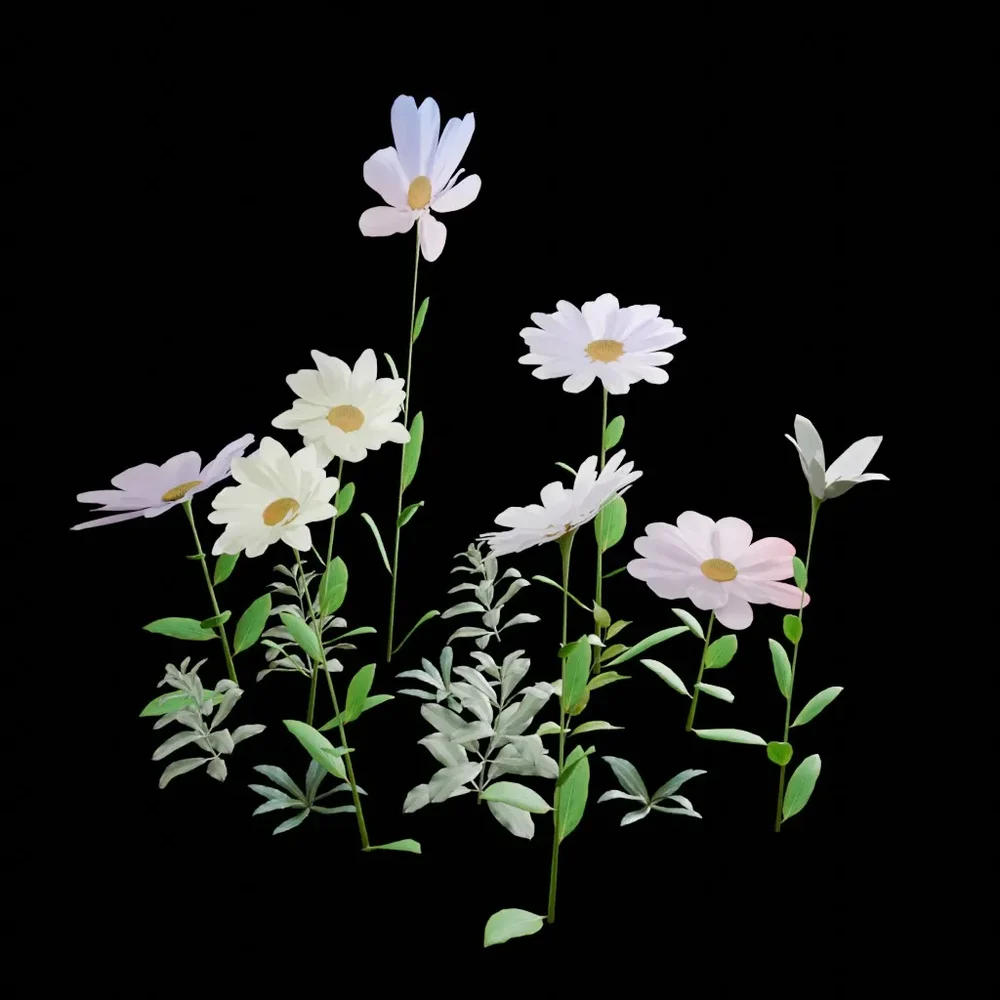 Realistic Outdoor Flowers