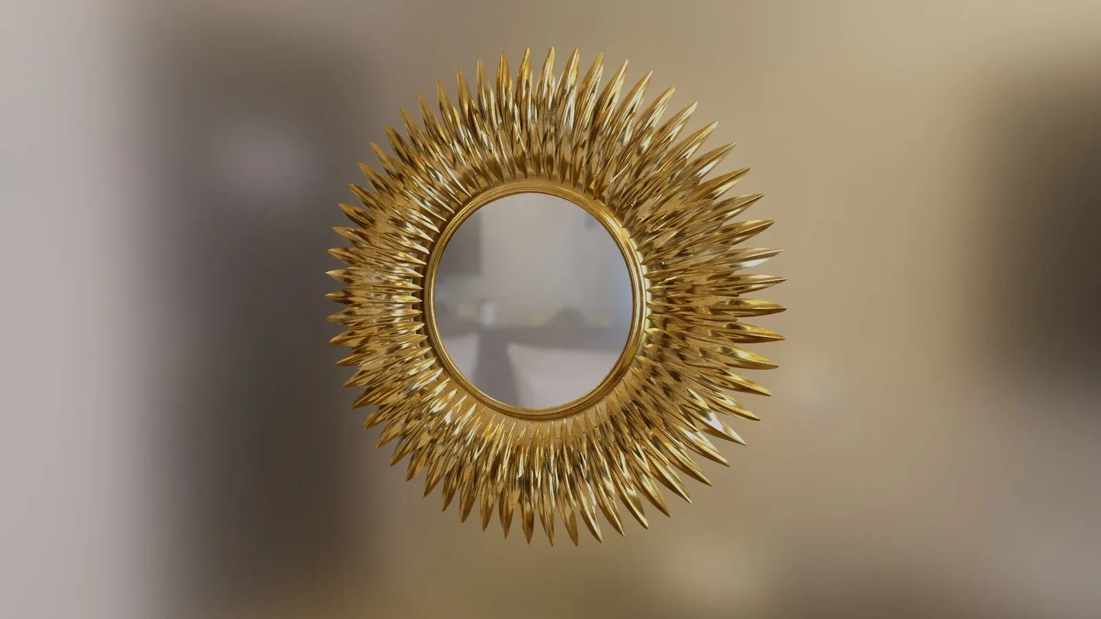 Petal Mirror Gold