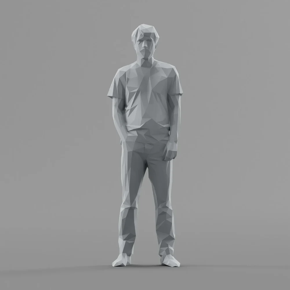 Lowpoly Male Standing