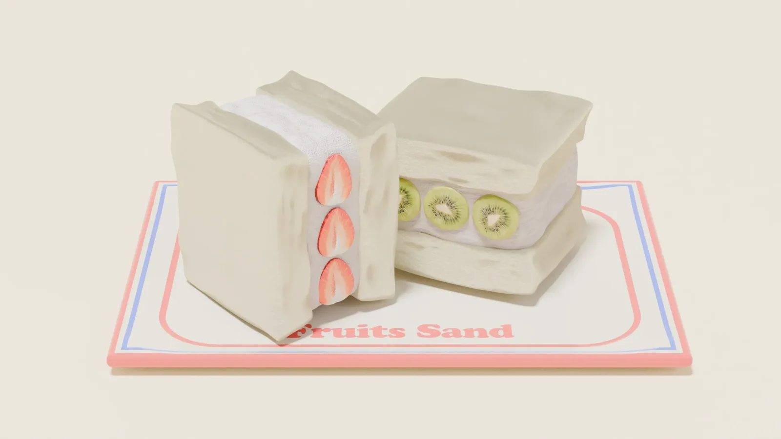 Fruits Cream Sandwich