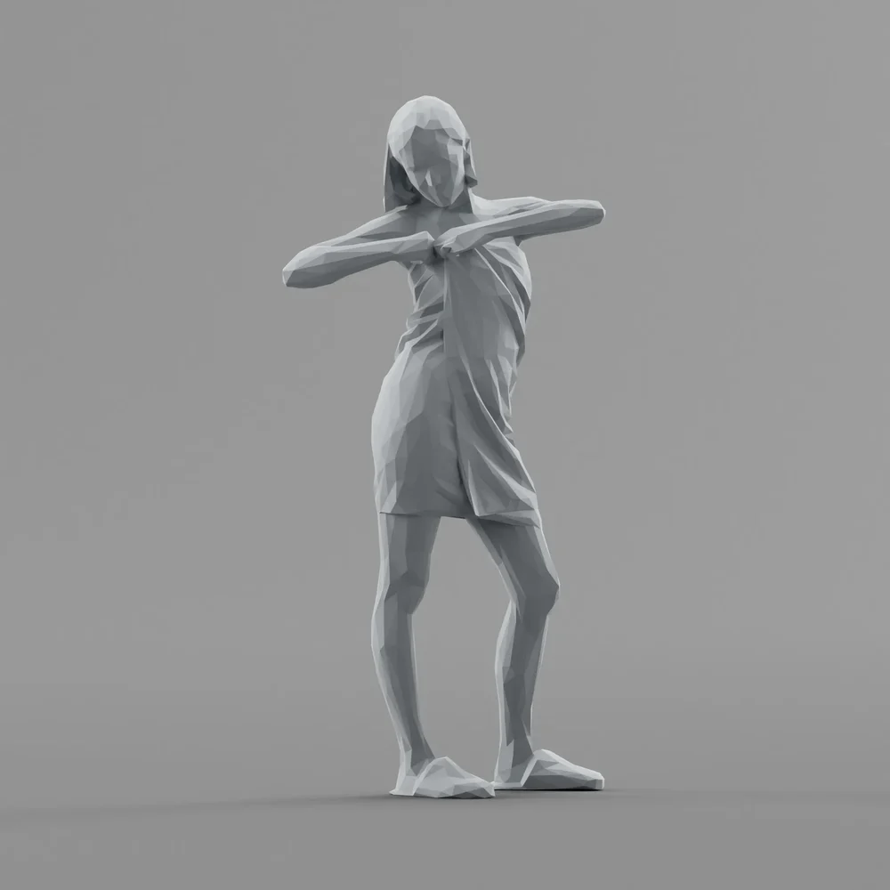 Lowpoly Female Standing