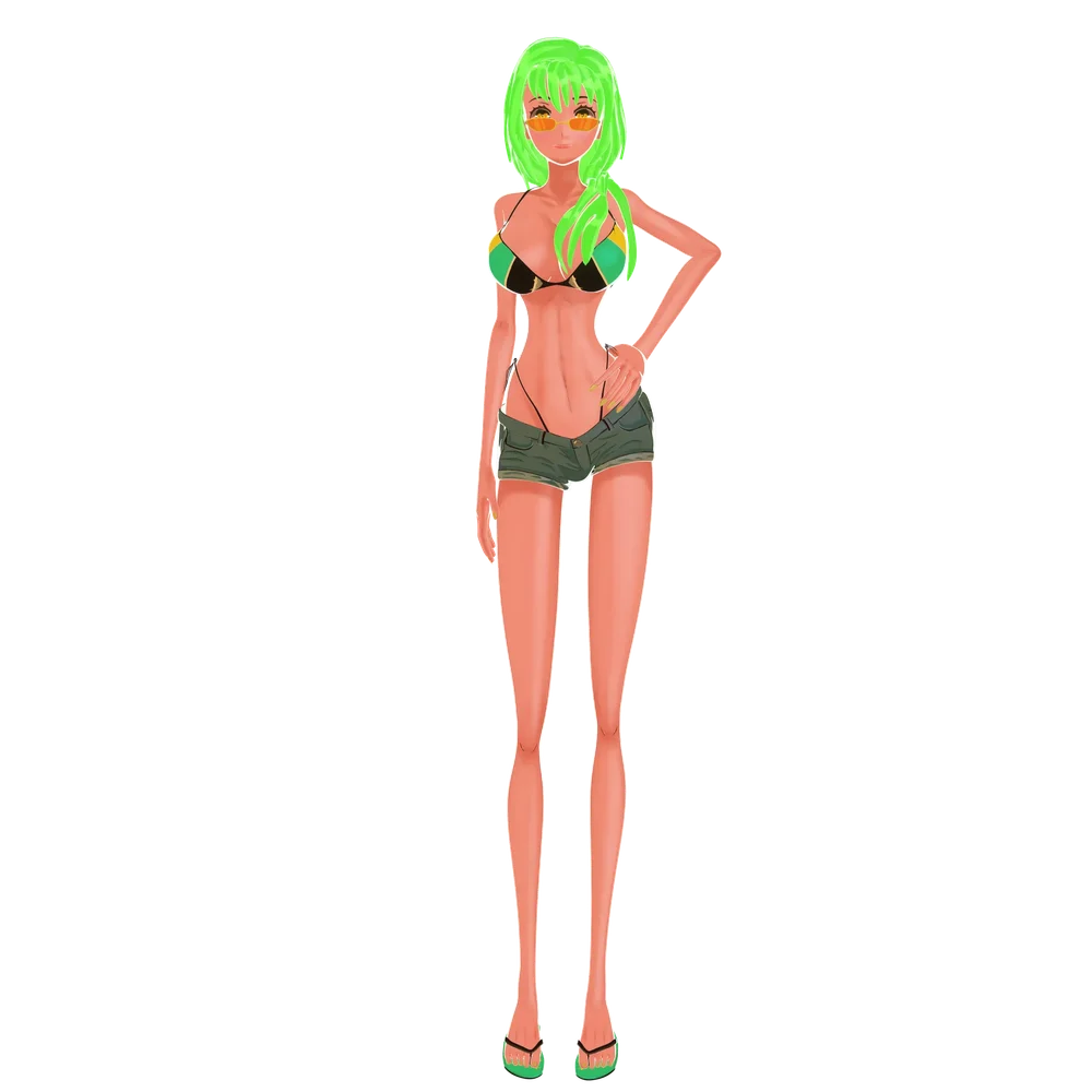 Anime Beach Girl