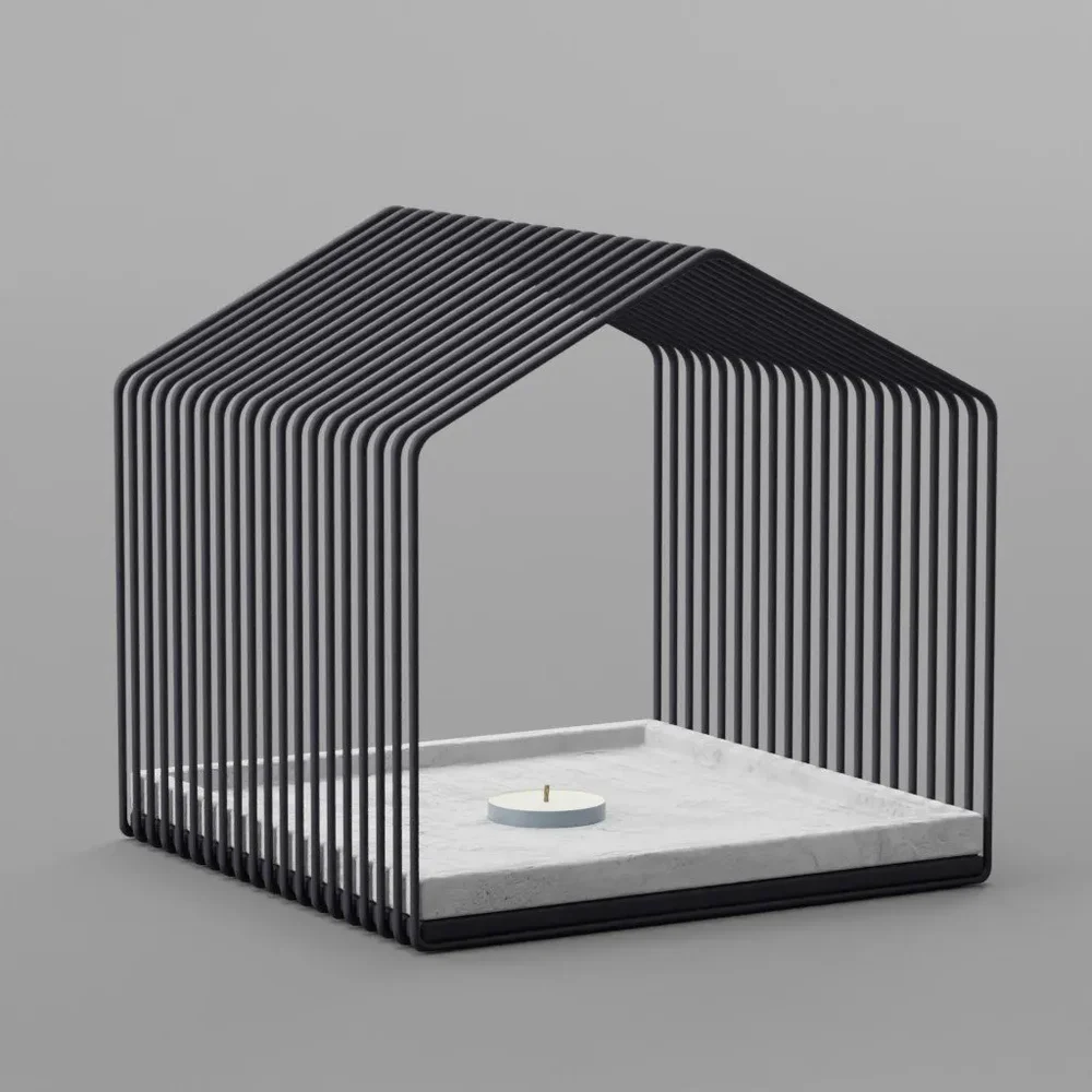 House Shape Rod Candle Holder