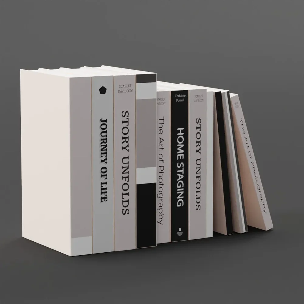 Standing Stack Of Books Tidy