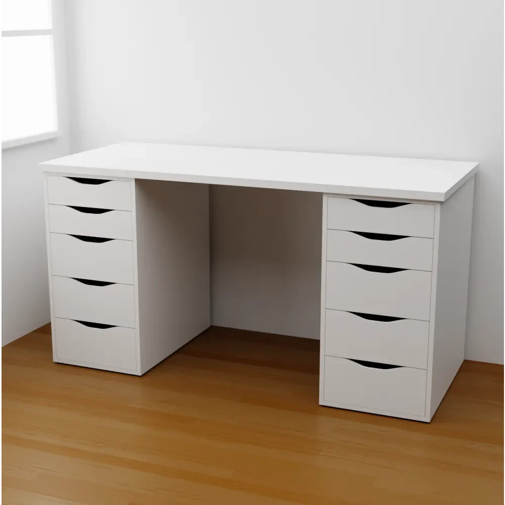 Ikea Desk With Two Drawer