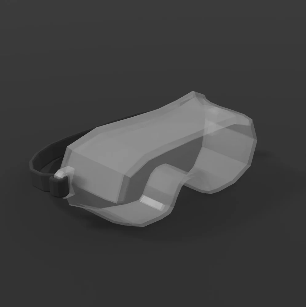 Low Poly Safety Goggles