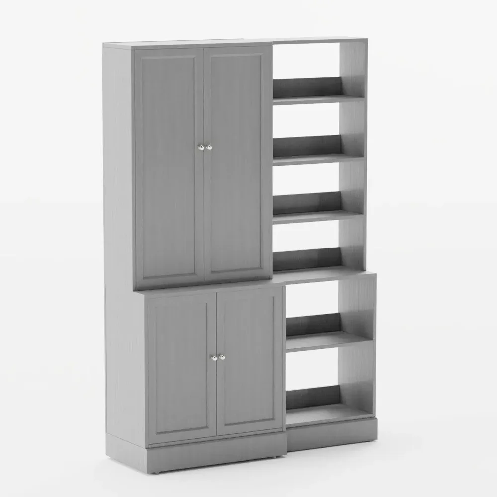 Havsta Wardrobe And Shelf Gray Ikea