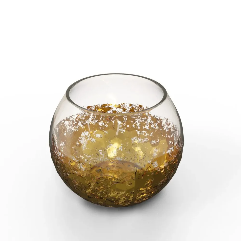 Glass And Gold Pitcher