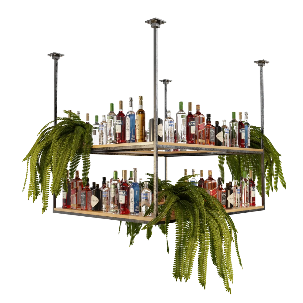 Bar Ceiling Shelf