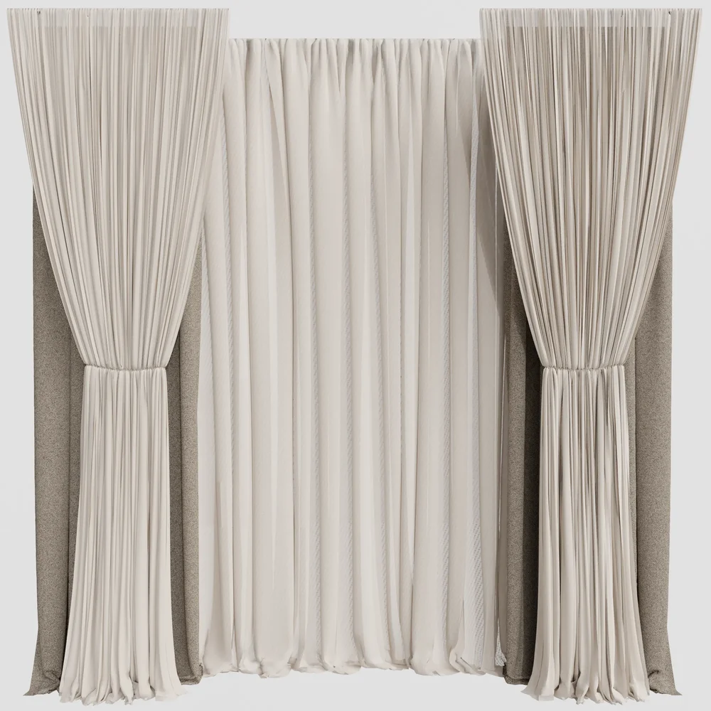 Gd Silk And Cotton Curtain