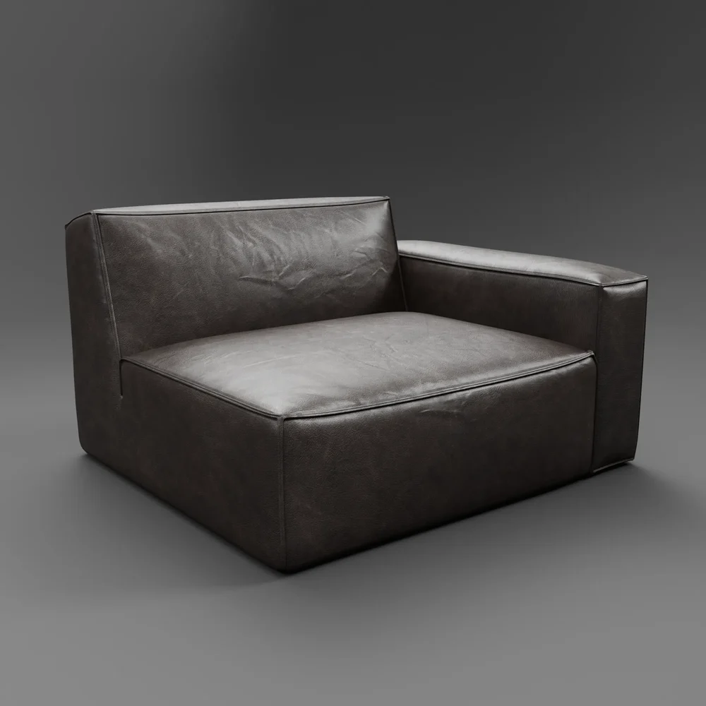 Rh Modern Como Modular Right-Arm Chair
