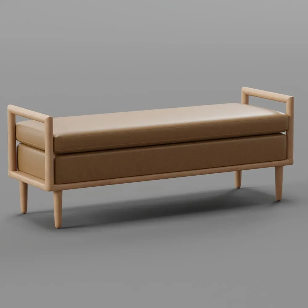 Leather Upholstered Bench