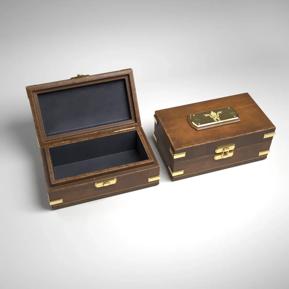 Antique Wooden Jewellery Box