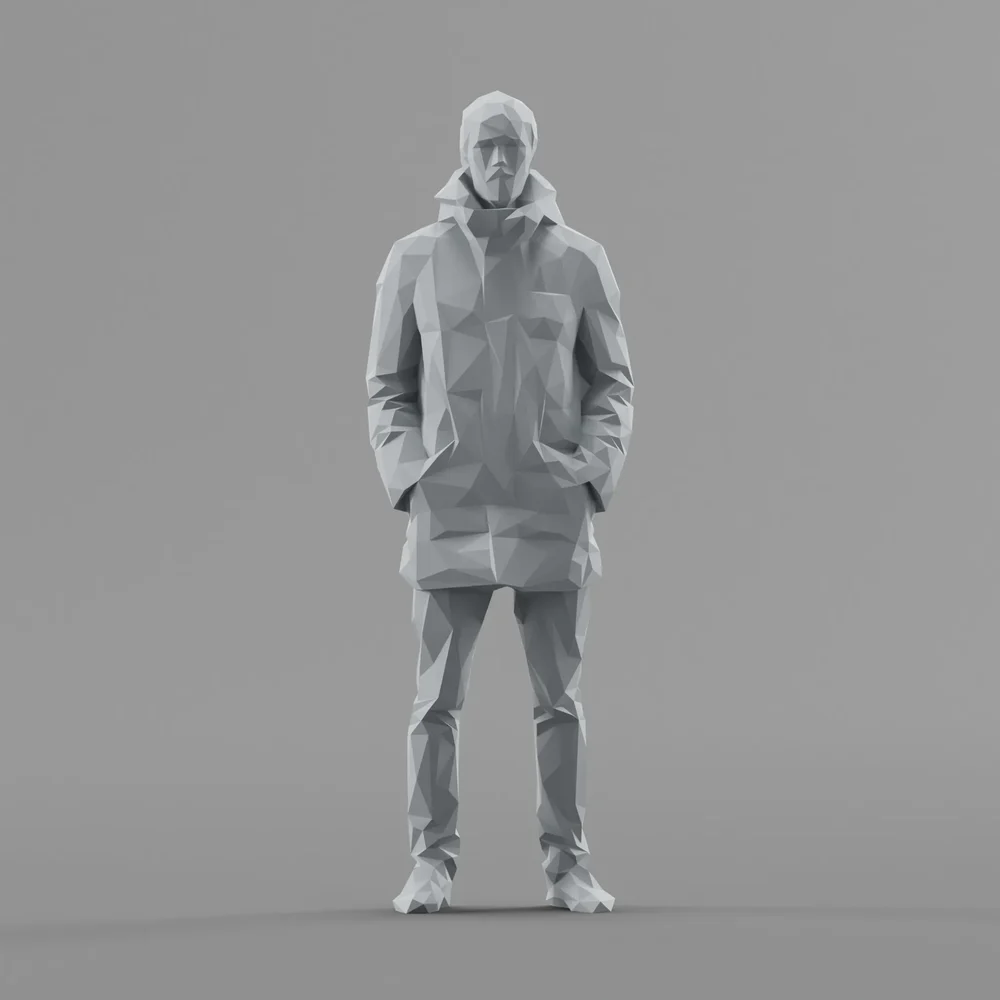 Lowpoly Male Standing