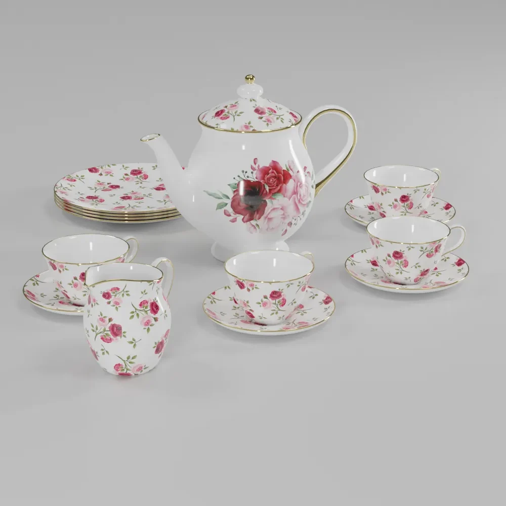 Rose Tea Set