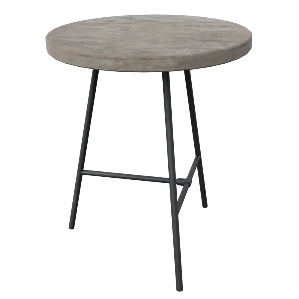Circular Table With Wooden Top