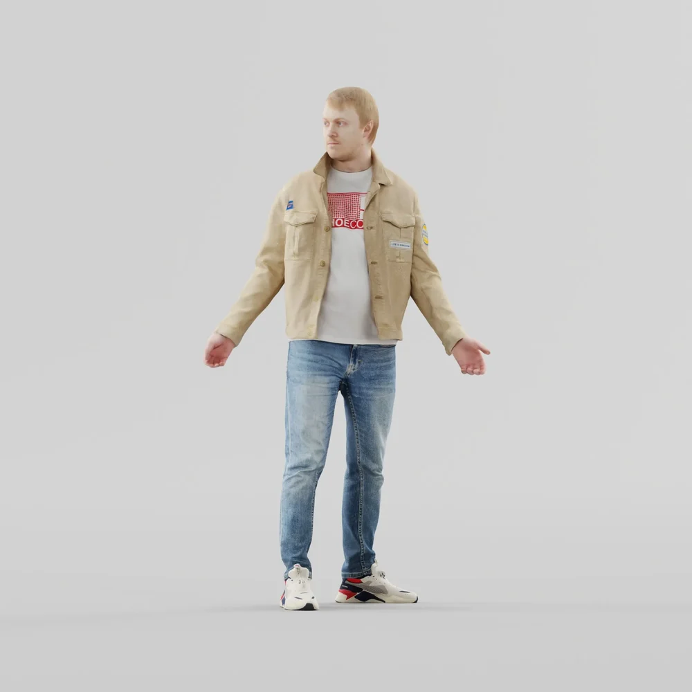 Guy In Casual Outfit