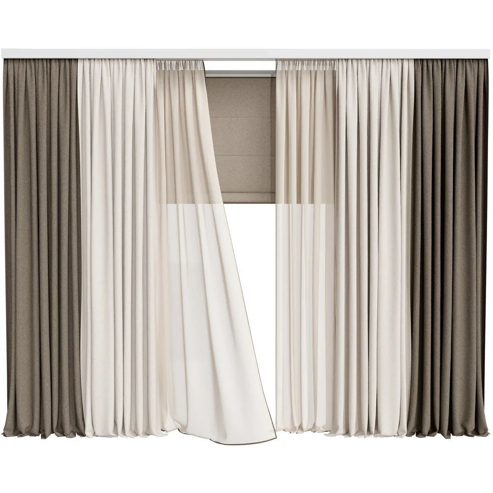 Mi Silk And Cotton Curtain Set
