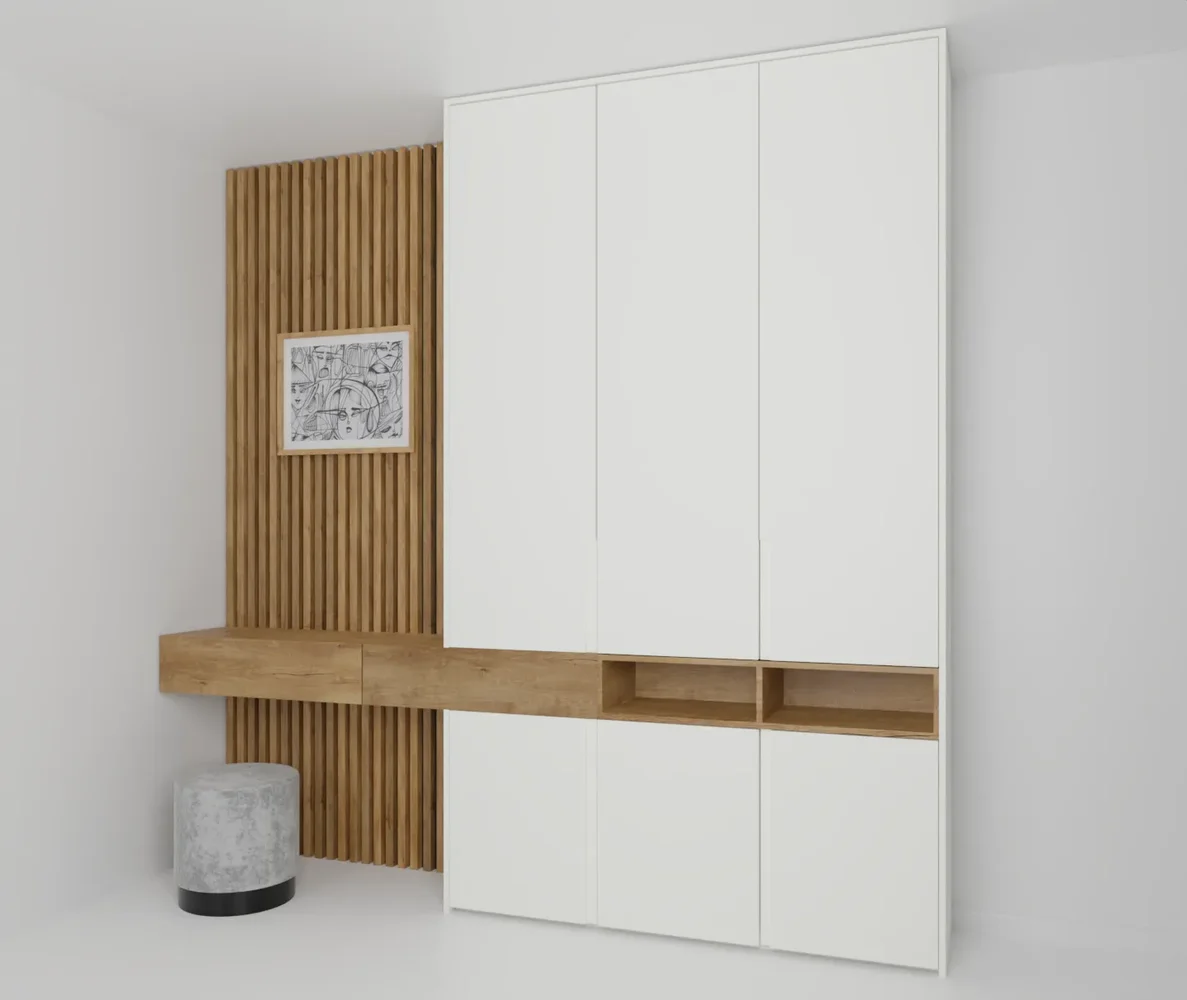 Bedroom Wardrobe Wall White