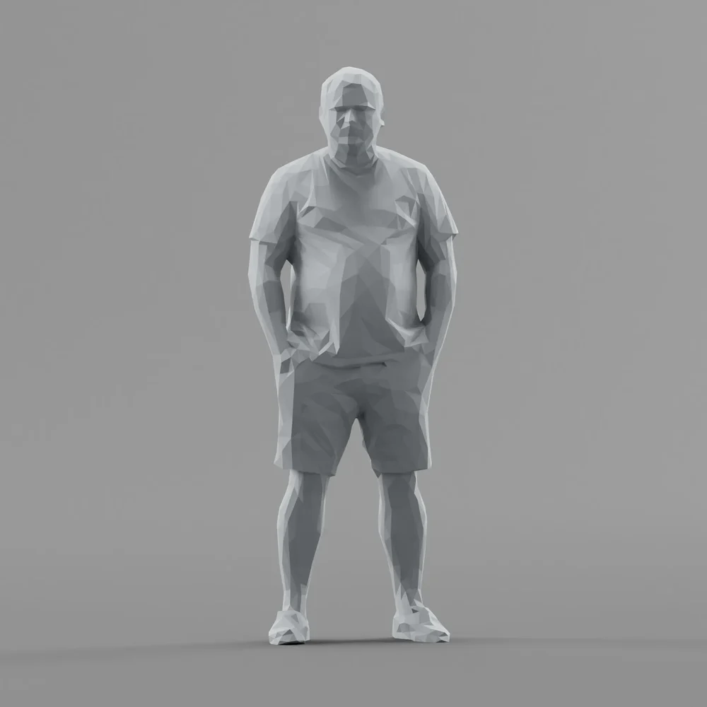 Lowpoly Male Standing