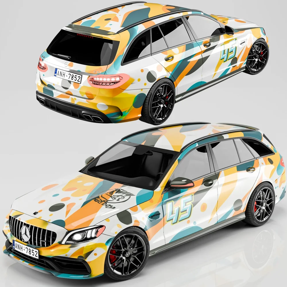 Rigged Car Mercedes Benz C63