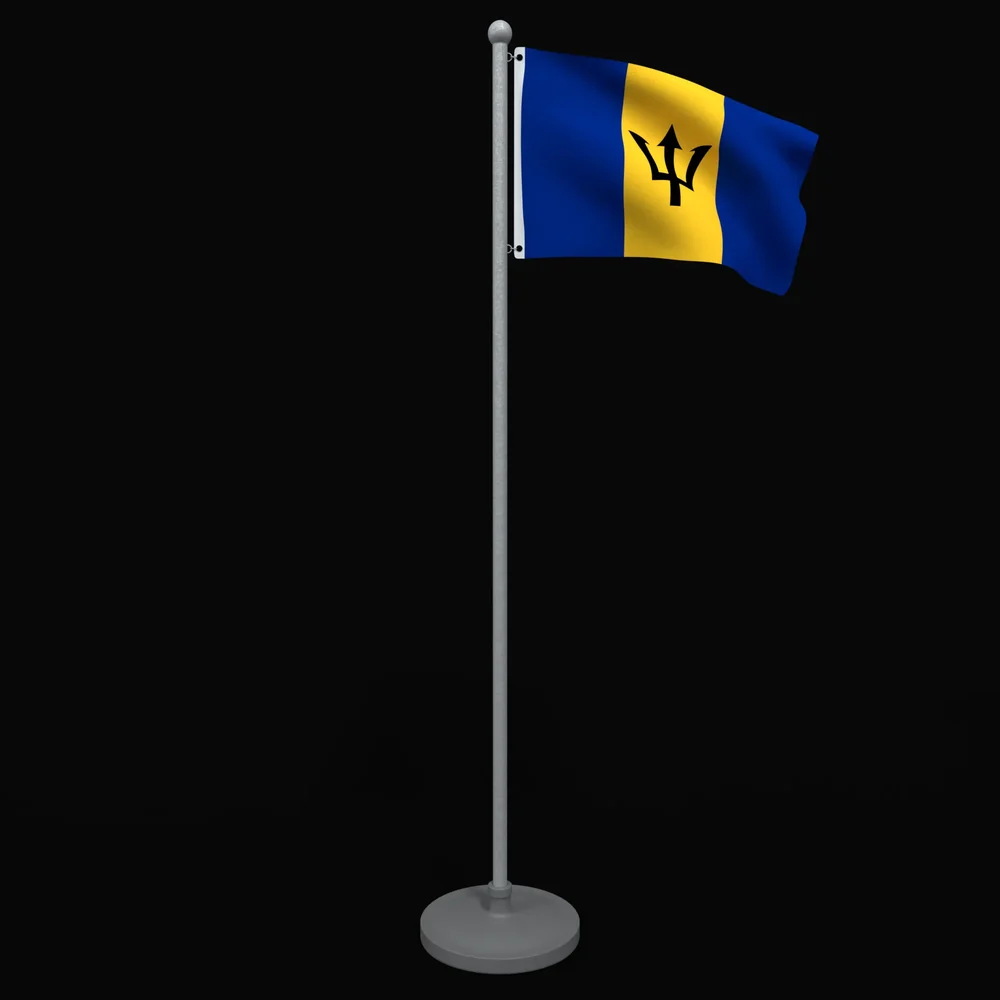 Animated Flag Of Barbados