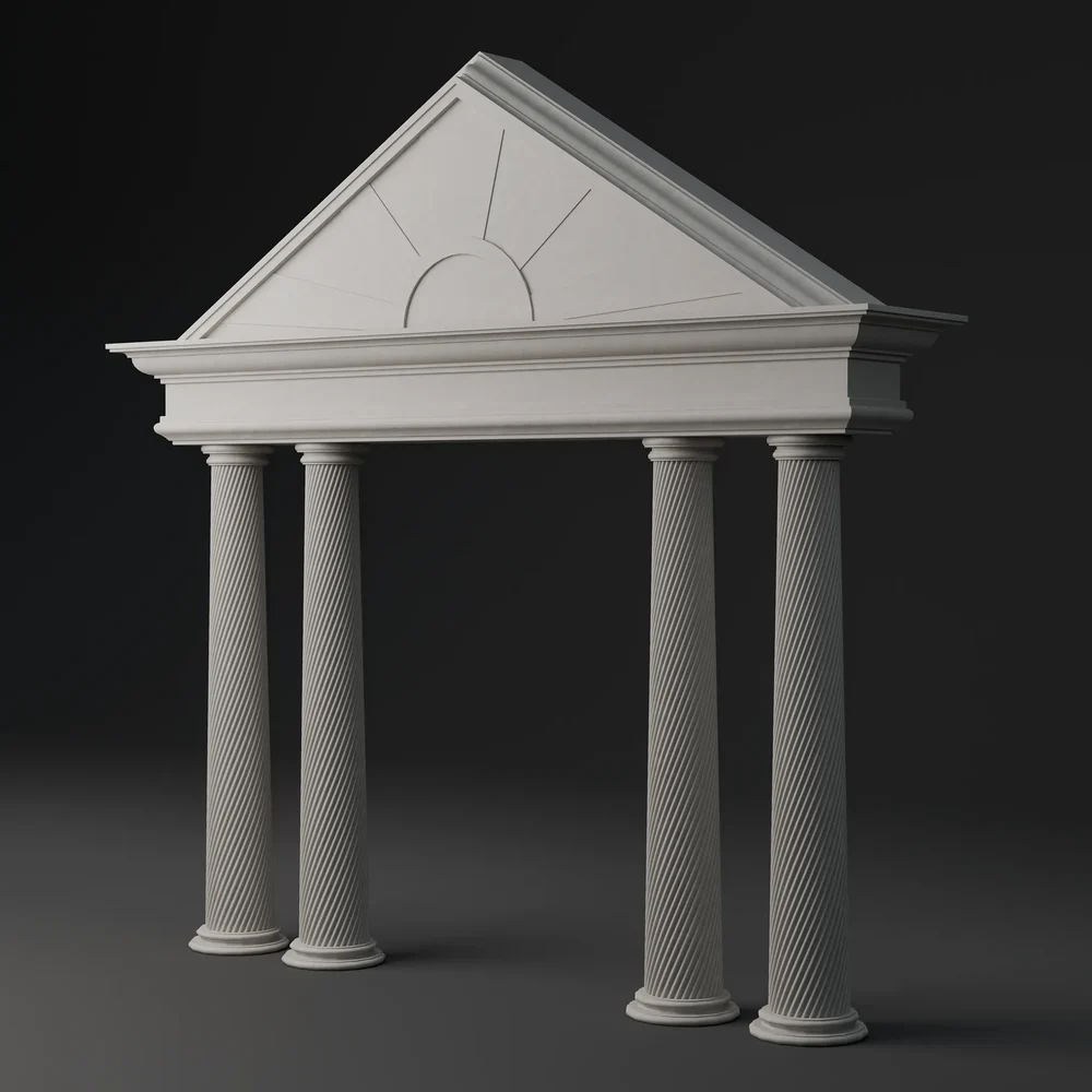 Marble Classical Pediment
