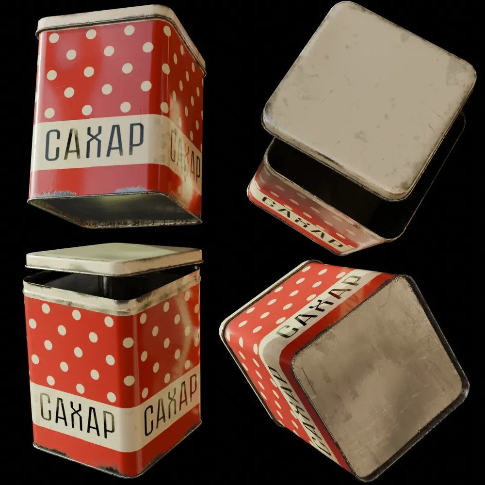 Vintage Sugar Tin