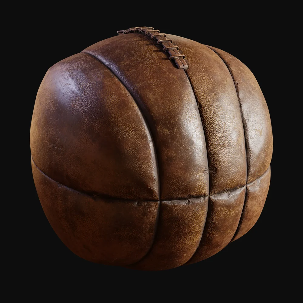 1900s Leather Medicine Ball