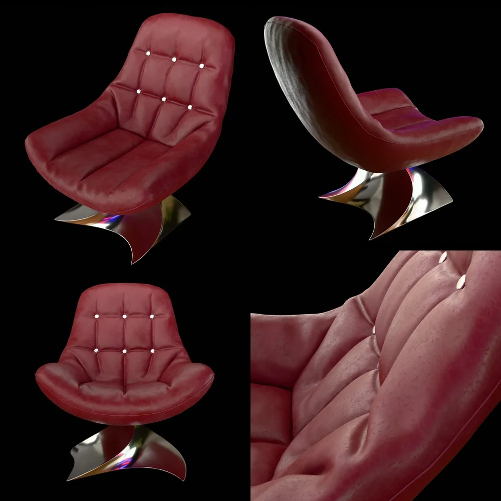 Sci-Fi Style Leather Chair
