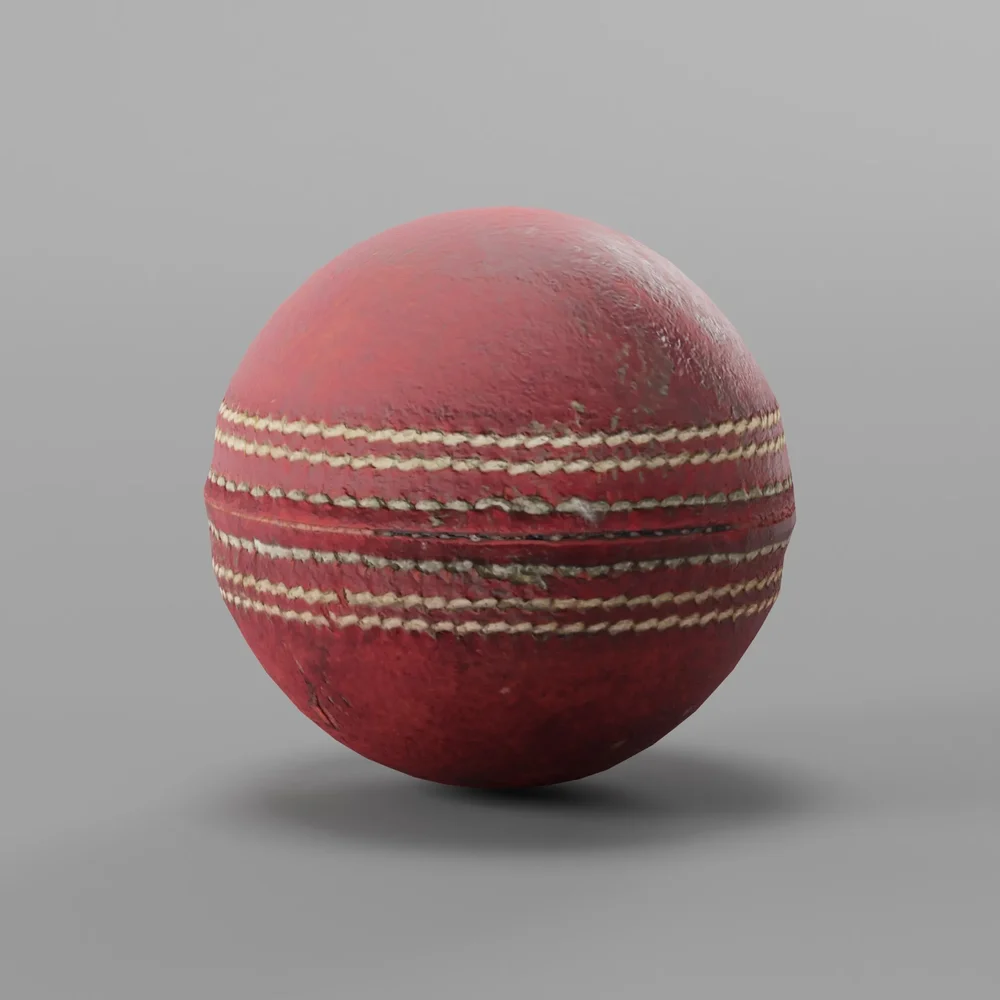 Cricked Ball Photoscan (Low Poly)