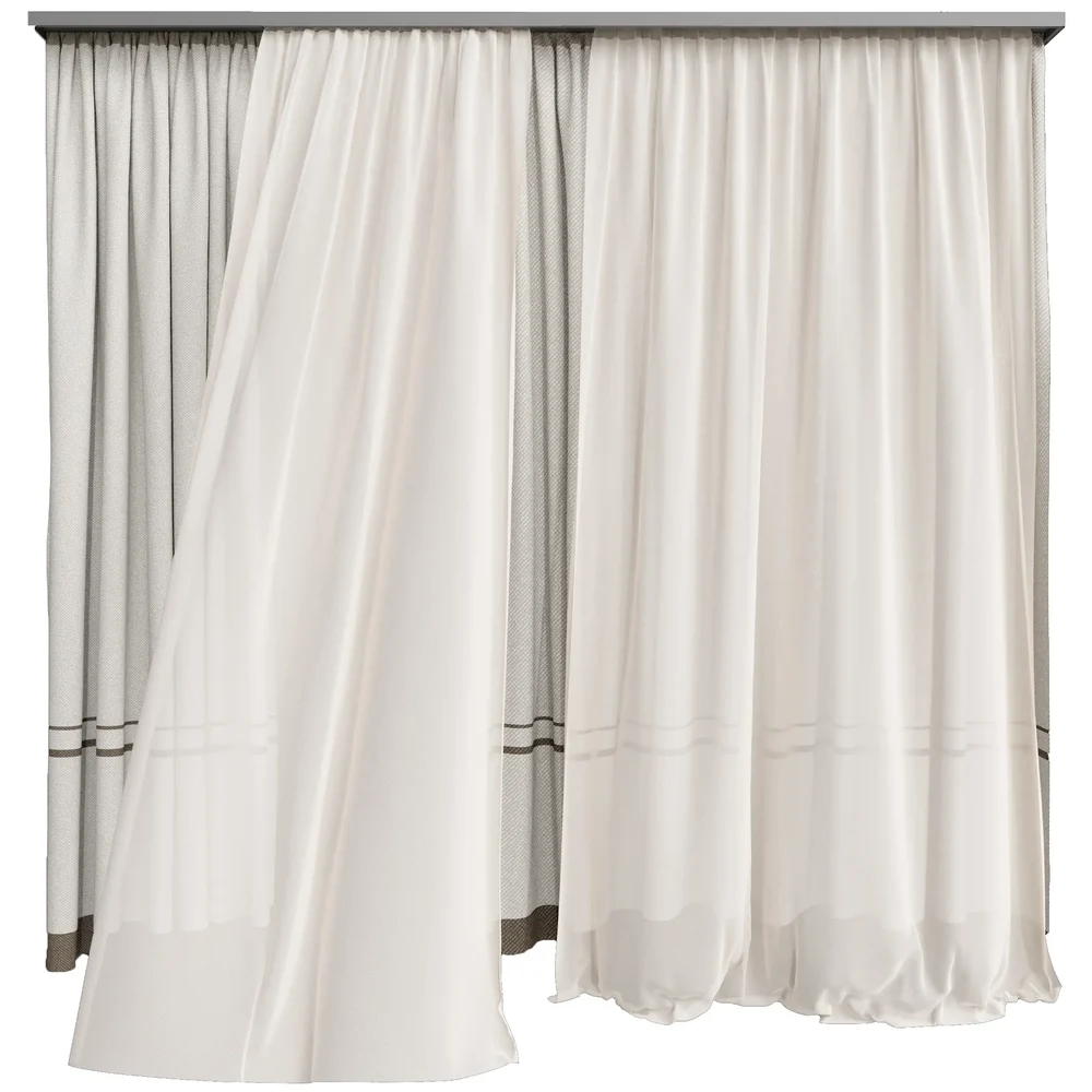 Mi Silk And Cotton Curtain Set