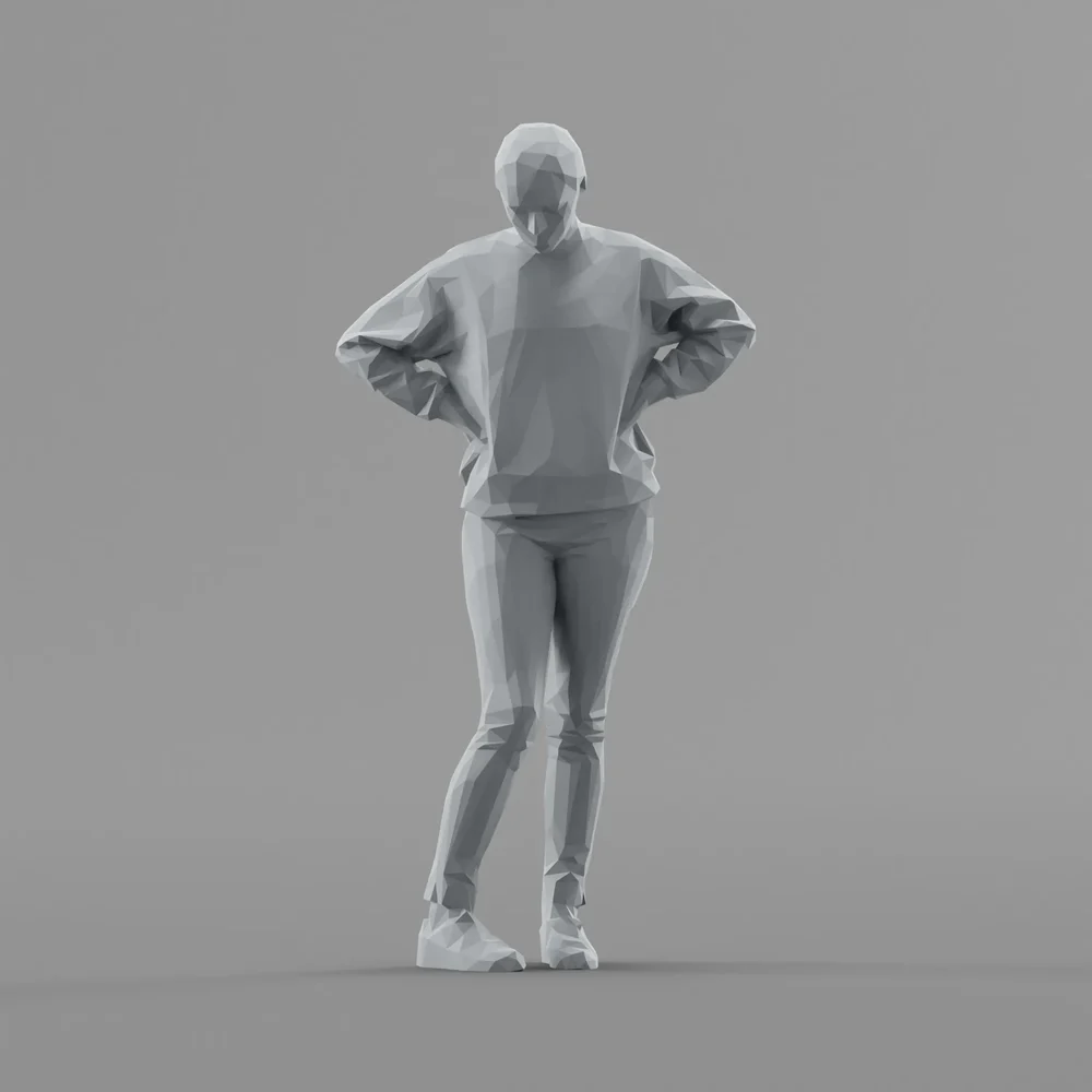 Lowpoly Female Standing