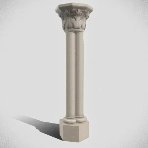 Column Acanthus Trilobate